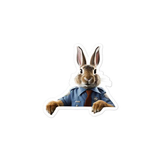 American Transit Operator Bunny Sticker - Stickerfy.ai