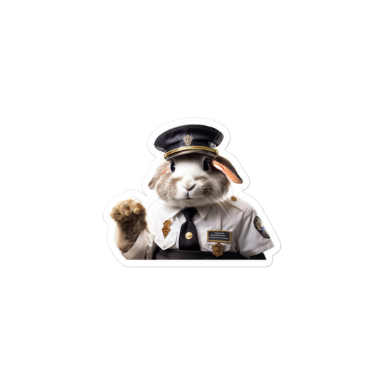 American Transit Operator Bunny Sticker - Stickerfy.ai