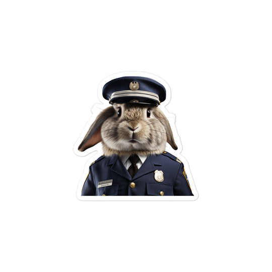 American Fuzzy Lop Transit Operator Bunny Sticker - Stickerfy.ai