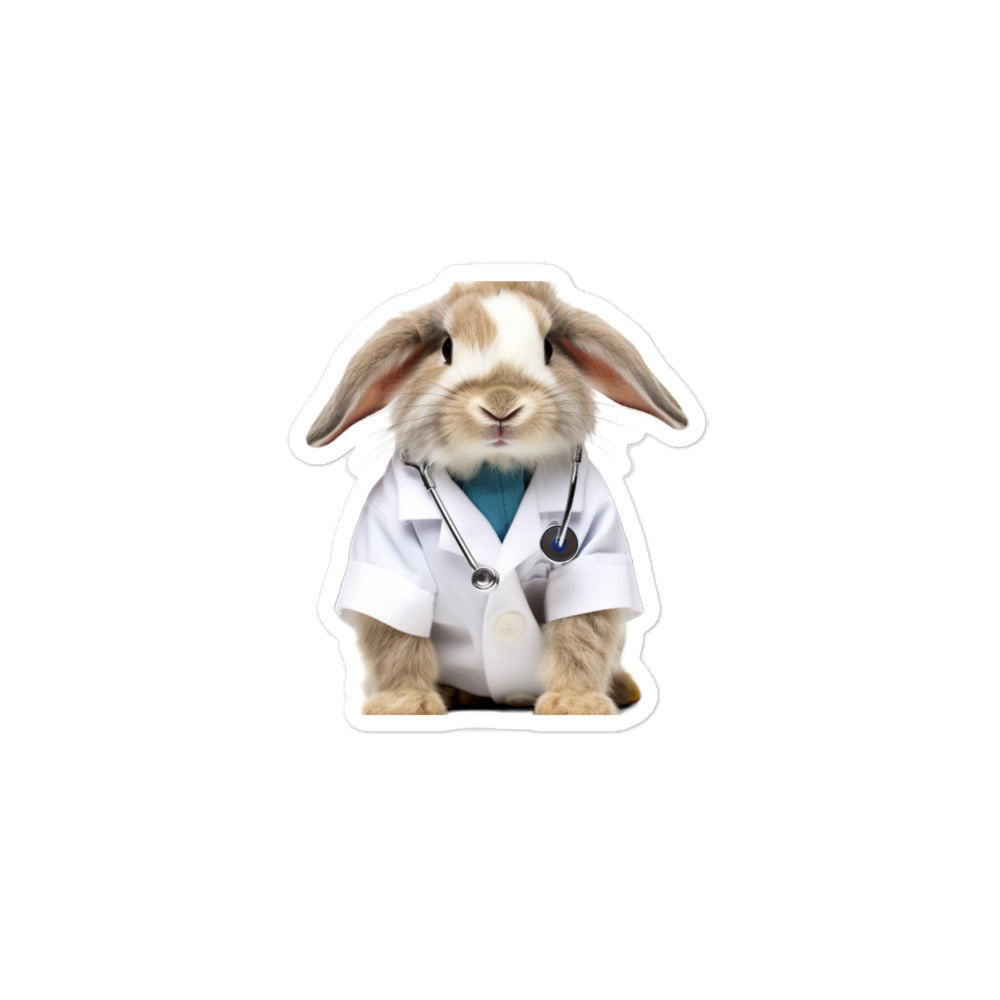 American Fuzzy Lop Compassionate Doctor Bunny Sticker - Stickerfy.ai