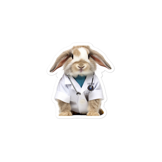 American Fuzzy Lop Compassionate Doctor Bunny Sticker - Stickerfy.ai