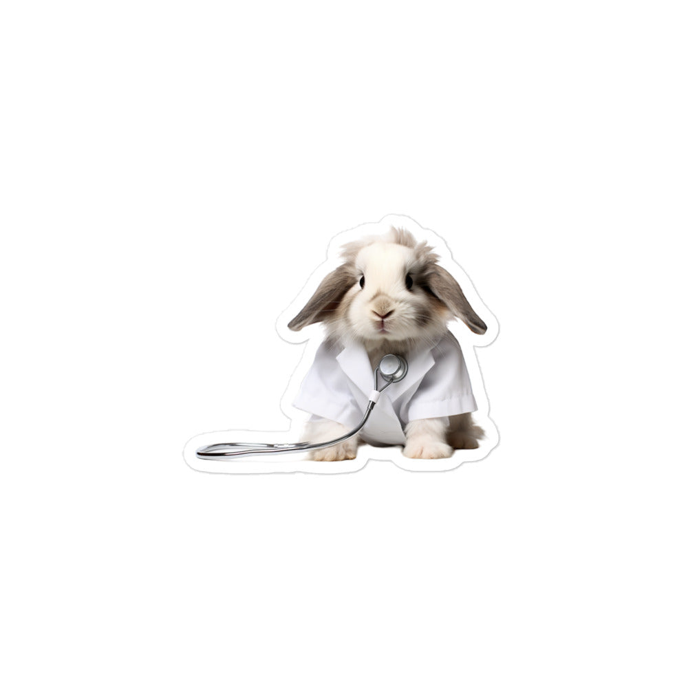 American Fuzzy Lop Compassionate Doctor Bunny Sticker - Stickerfy.ai