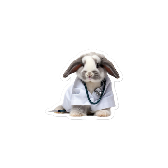 American Fuzzy Lop Compassionate Doctor Bunny Sticker - Stickerfy.ai