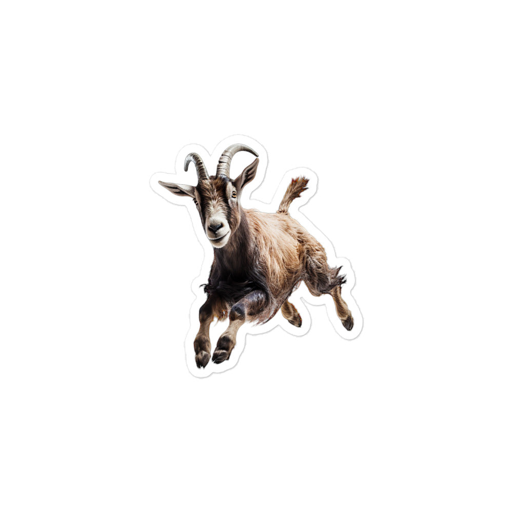 Alpine Goat Sticker - Stickerfy.ai