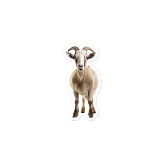 Saanen Goat Sticker - Stickerfy.ai