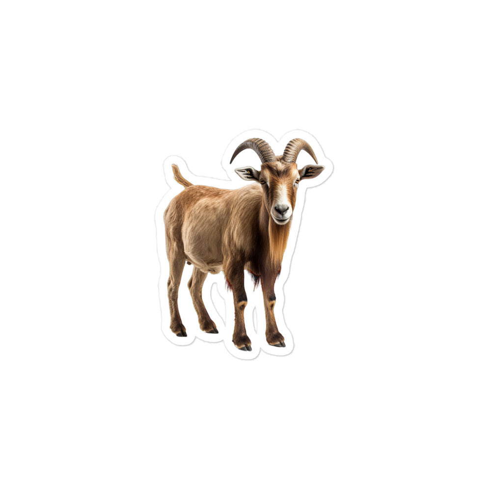 LaMancha Goat Sticker - Stickerfy.ai