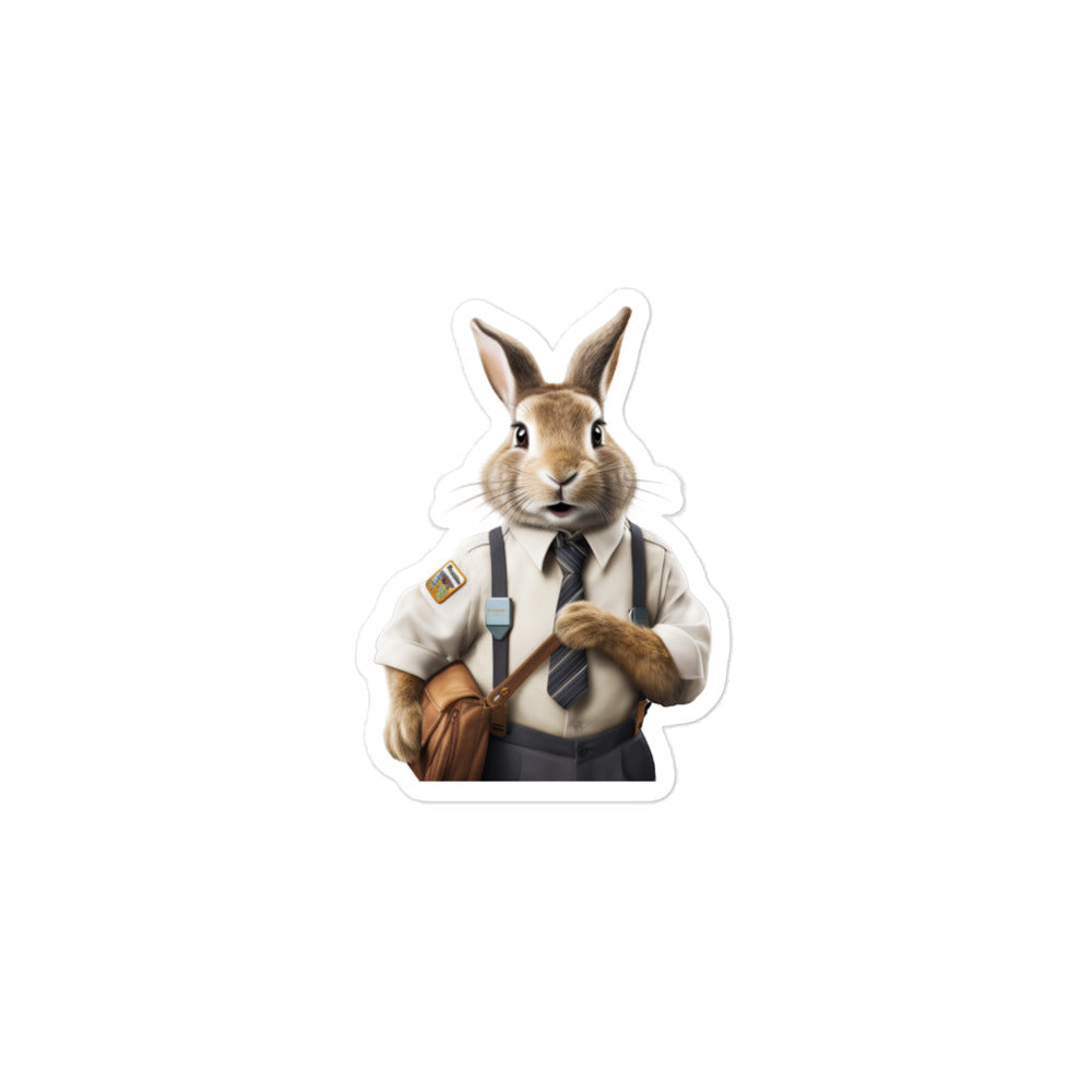 Beveren Transit Operator Bunny Sticker - Stickerfy.ai