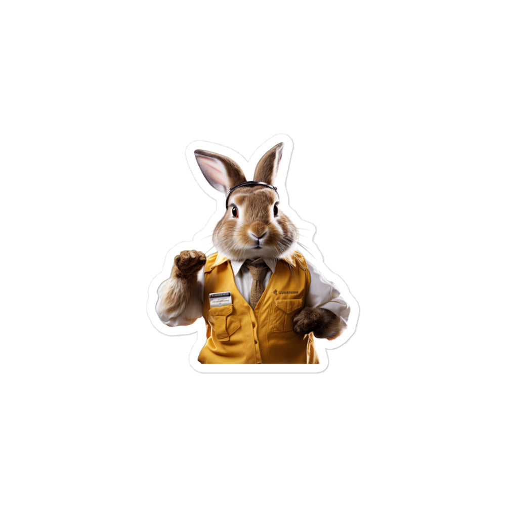 Californian Transit Operator Bunny Sticker - Stickerfy.ai