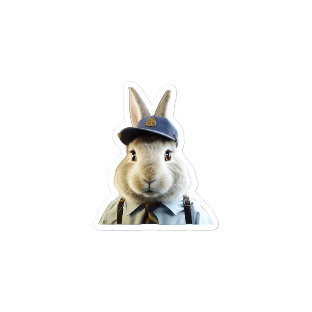 Californian Transit Operator Bunny Sticker - Stickerfy.ai