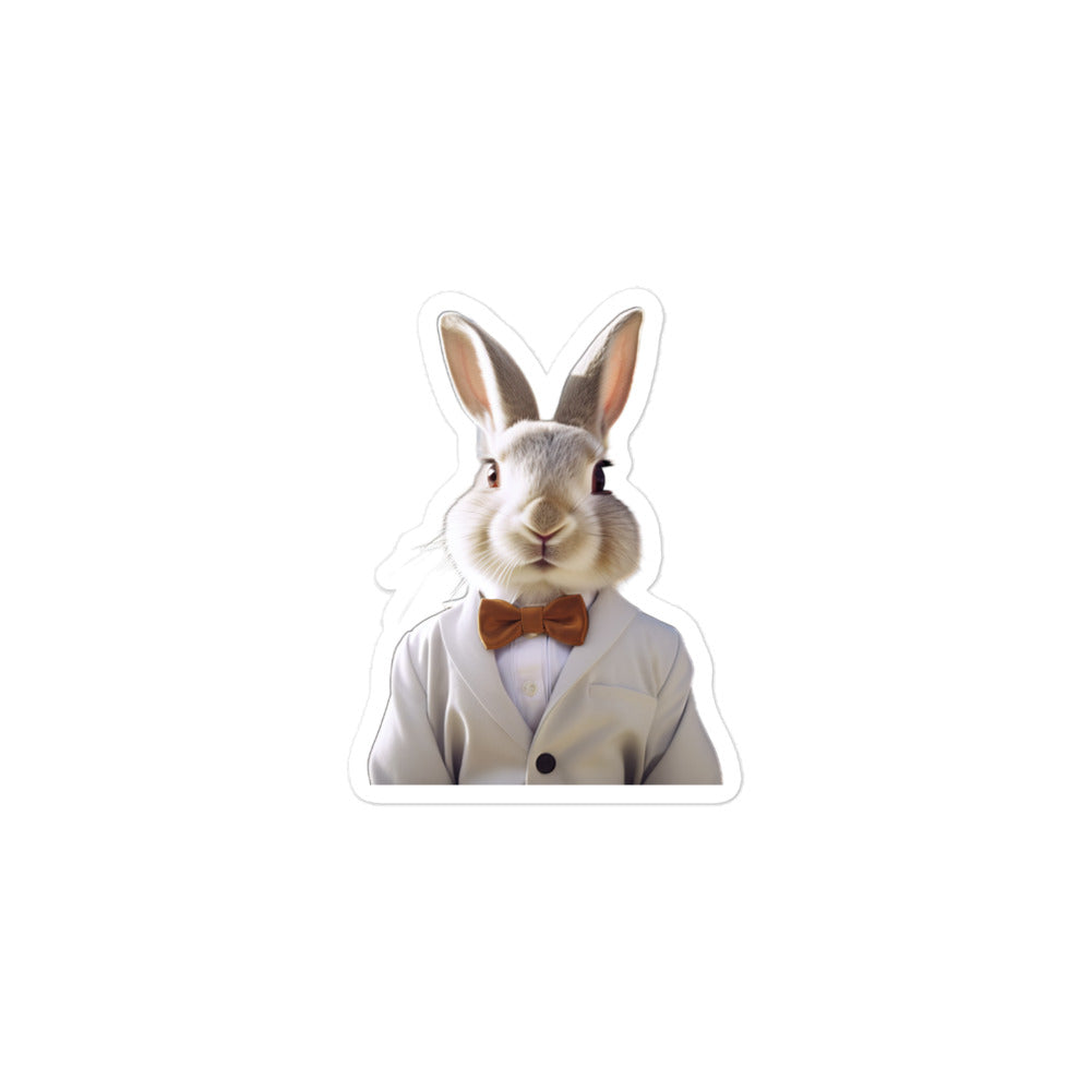 Californian Welcoming Hotel Bunny Sticker - Stickerfy.ai