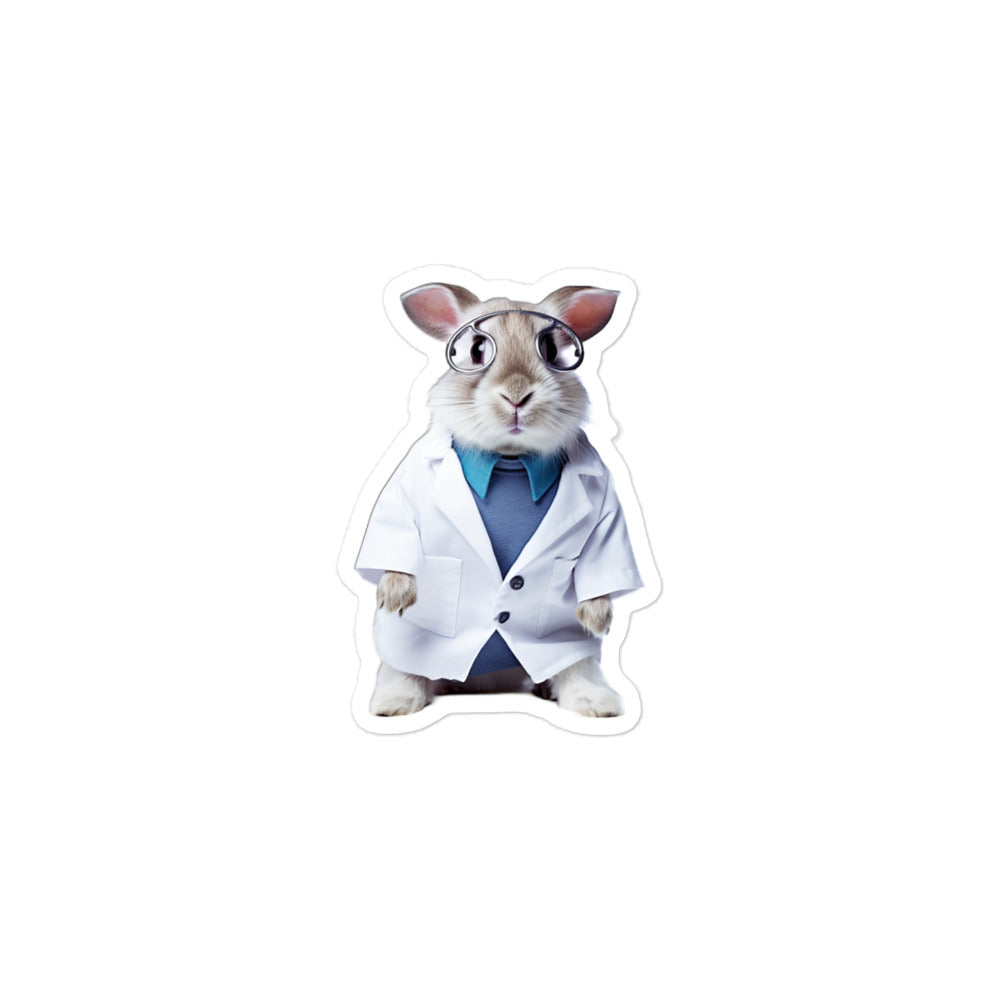 Californian Compassionate Doctor Bunny Sticker - Stickerfy.ai