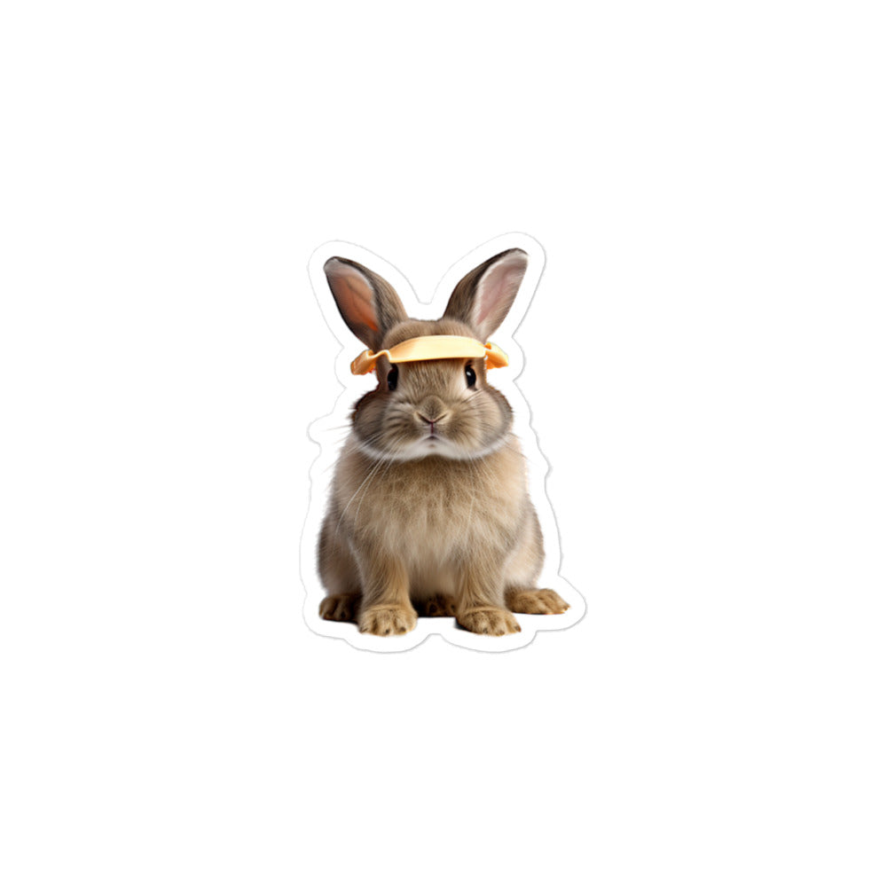 Californian Contractor Bunny Sticker - Stickerfy.ai