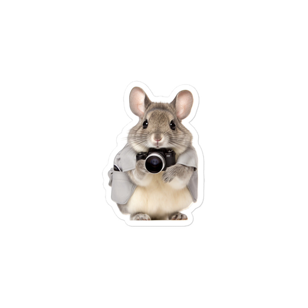 Chinchilla Security Officer Bunny Sticker - Stickerfy.ai