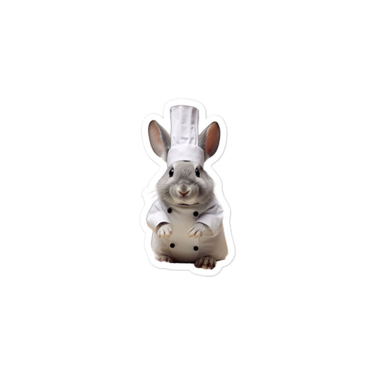 Chinchilla Chef Bunny Sticker - Stickerfy.ai