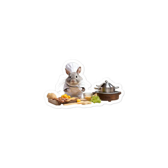 Chinchilla Chef Bunny Sticker - Stickerfy.ai