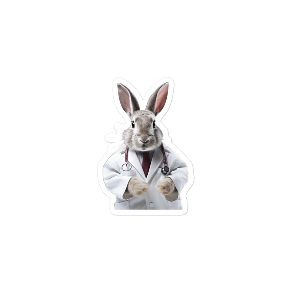 Dutch Compassionate Doctor Bunny Sticker - Stickerfy.ai