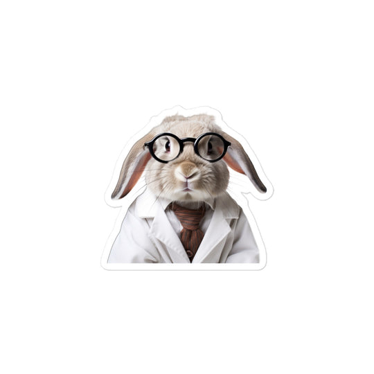 Flemish Giant Compassionate Doctor Bunny Sticker - Stickerfy.ai