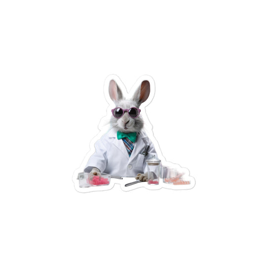 Havana Knowledgeable Pharmacist Bunny Sticker - Stickerfy.ai