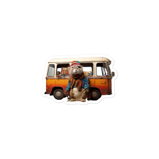 Himalayan Transit Operator Bunny Sticker - Stickerfy.ai