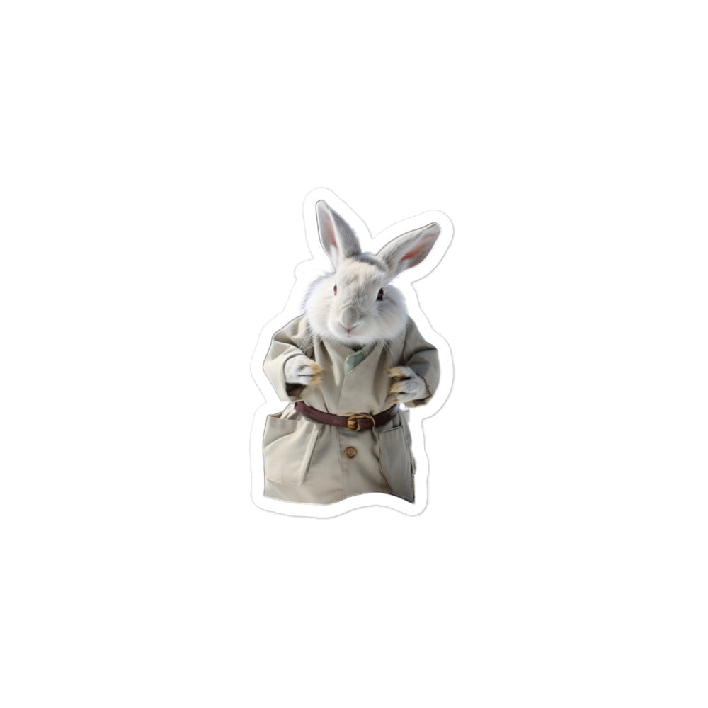 Himalayan Knowledgeable Pharmacist Bunny Sticker - Stickerfy.ai