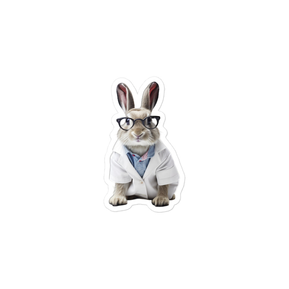 Himalayan Compassionate Doctor Bunny Sticker - Stickerfy.ai