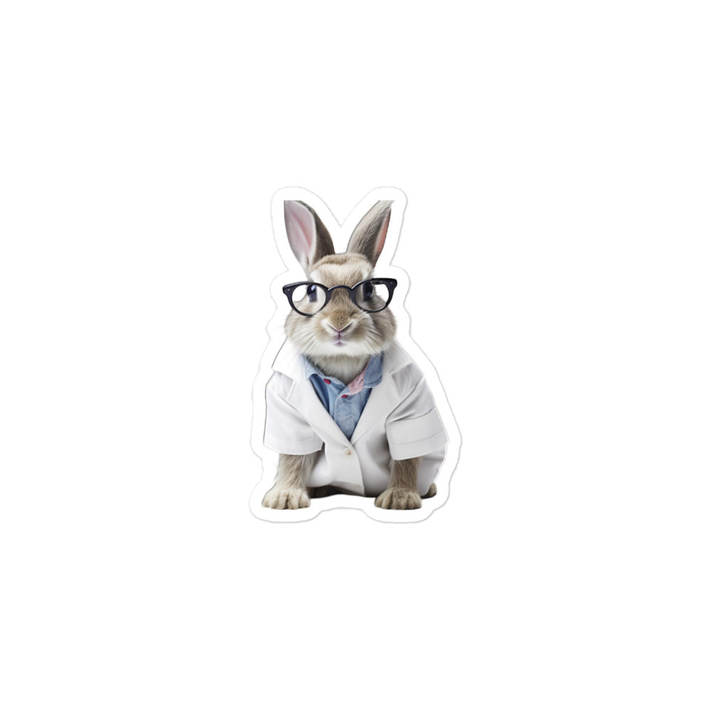 Himalayan Compassionate Doctor Bunny Sticker - Stickerfy.ai