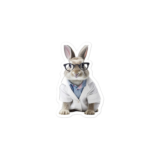 Himalayan Compassionate Doctor Bunny Sticker - Stickerfy.ai