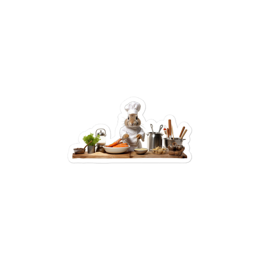 Himalayan Chef Bunny Sticker - Stickerfy.ai