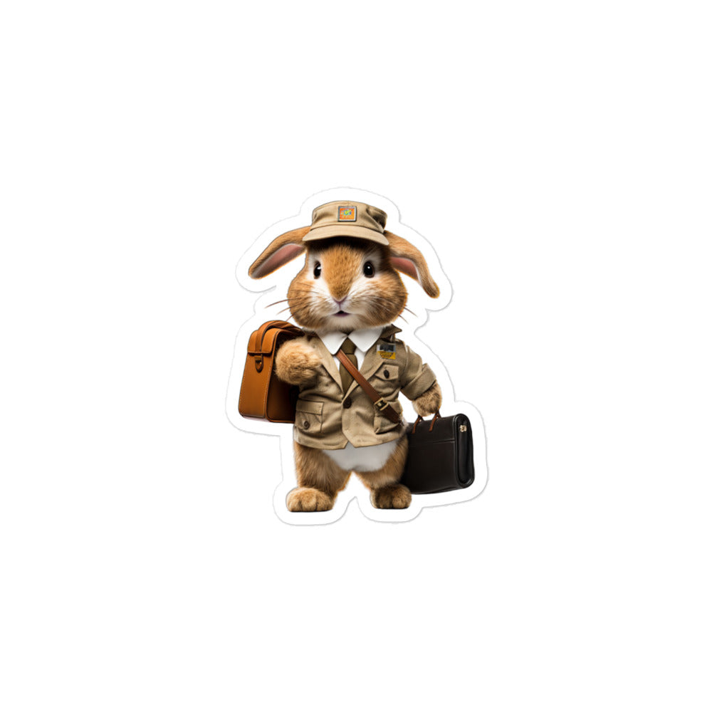 Jersey Wooly Transit Operator Bunny Sticker - Stickerfy.ai