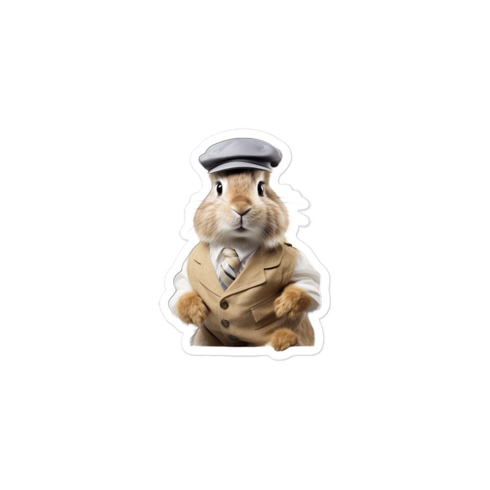 Jersey Wooly Transit Operator Bunny Sticker - Stickerfy.ai