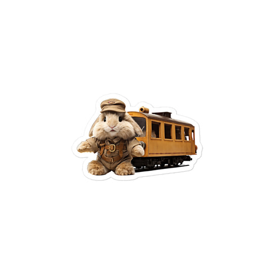 Jersey Wooly Transit Operator Bunny Sticker - Stickerfy.ai