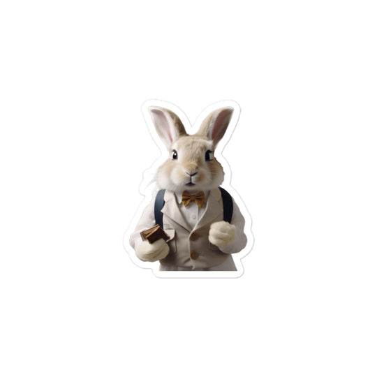 Lionhead Welcoming Hotel Bunny Sticker - Stickerfy.ai