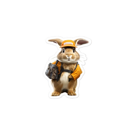 Mini Rex Transit Operator Bunny Sticker - Stickerfy.ai