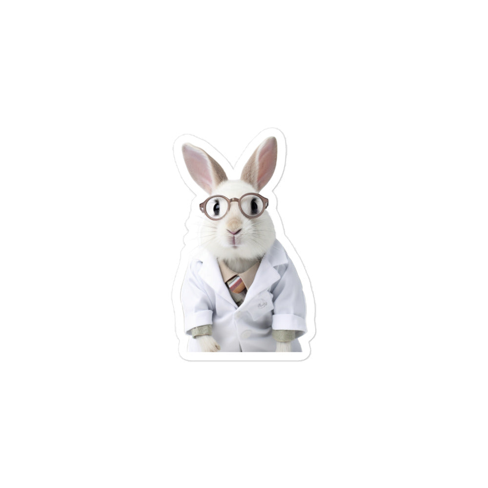 Mini Rex Compassionate Doctor Bunny Sticker - Stickerfy.ai