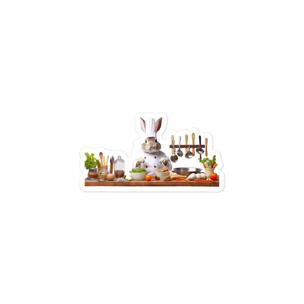 Mini Rex Chef Bunny Sticker - Stickerfy.ai