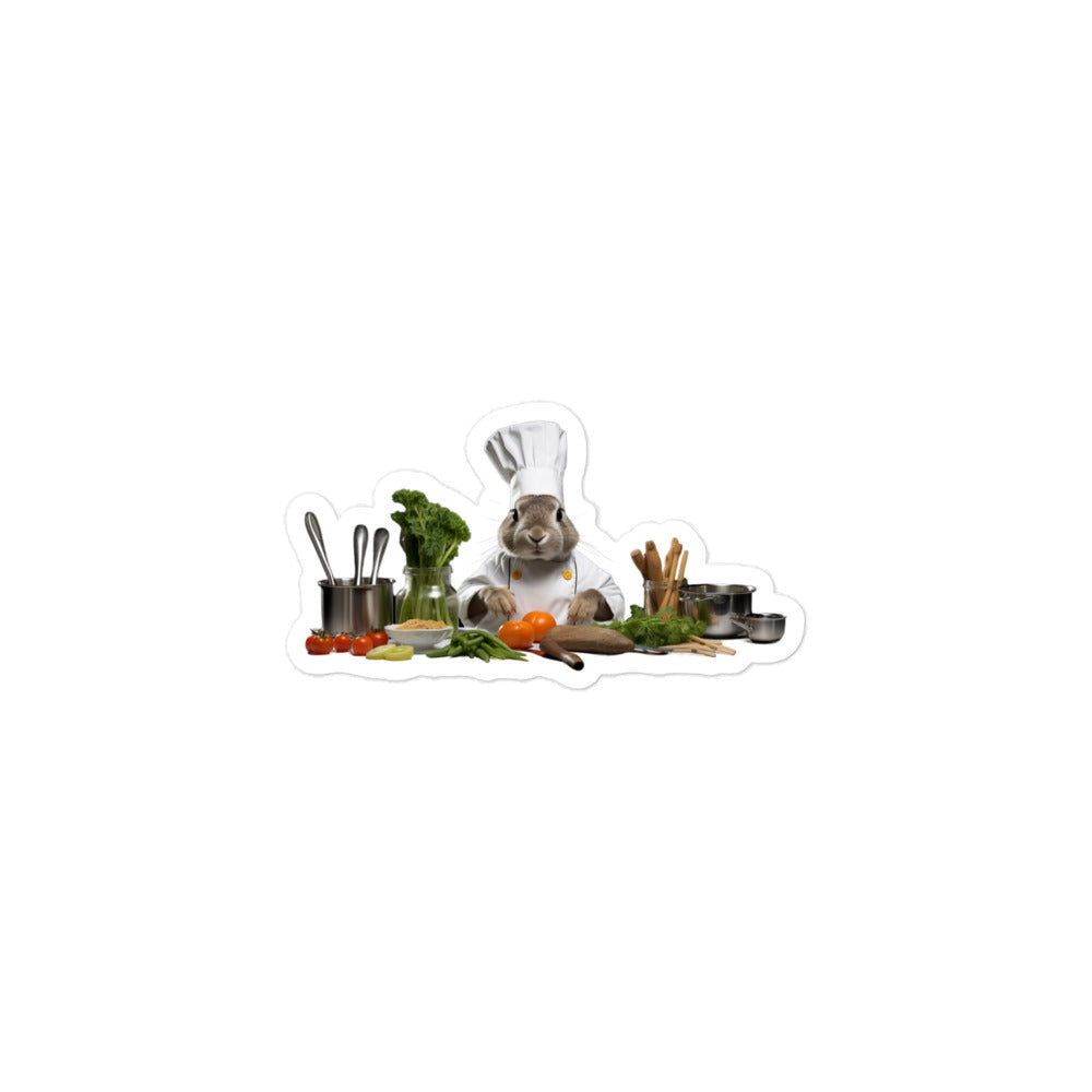 Mini Rex Chef Bunny Sticker - Stickerfy.ai