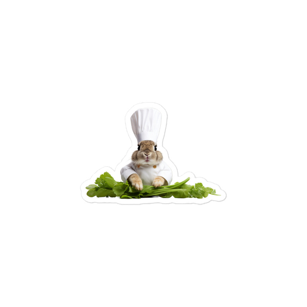 Mini Rex Chef Bunny Sticker - Stickerfy.ai