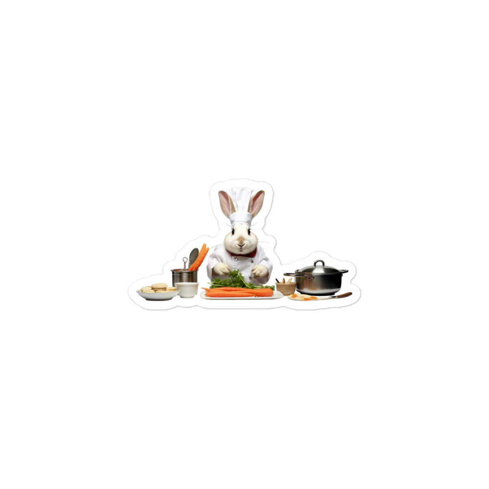 Mini Rex Chef Bunny Sticker - Stickerfy.ai