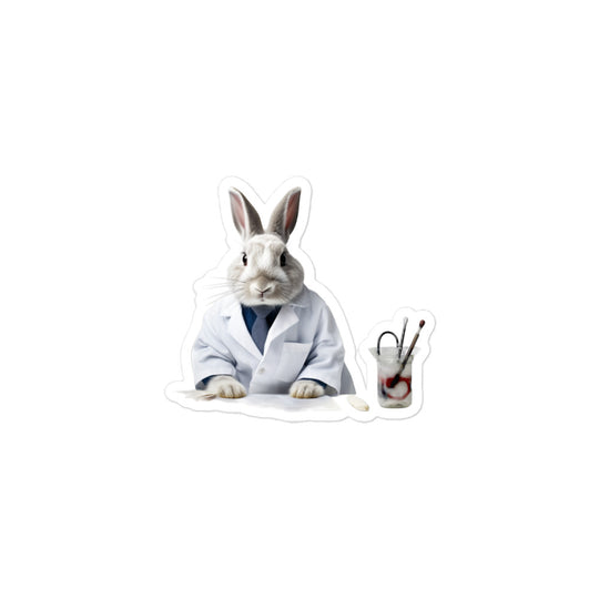 Netherland Dwarf Compassionate Doctor Bunny Sticker - Stickerfy.ai