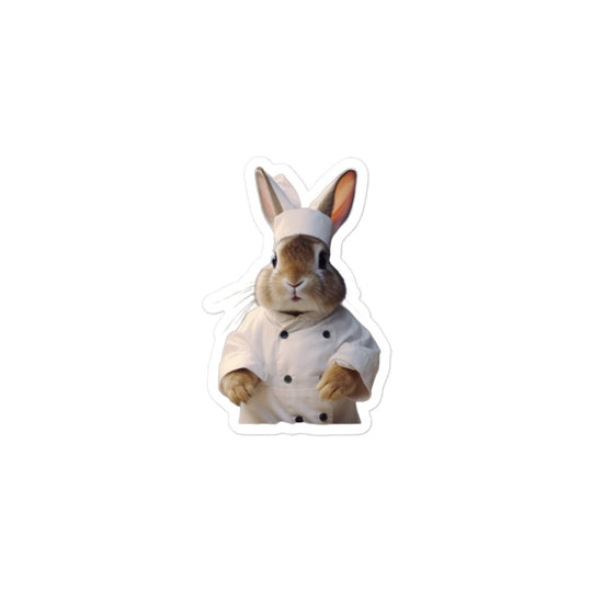 Netherland Dwarf Chef Bunny Sticker - Stickerfy.ai