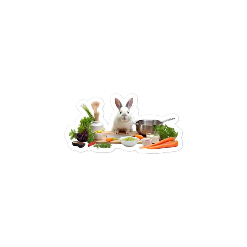 Netherland Dwarf Chef Bunny Sticker - Stickerfy.ai