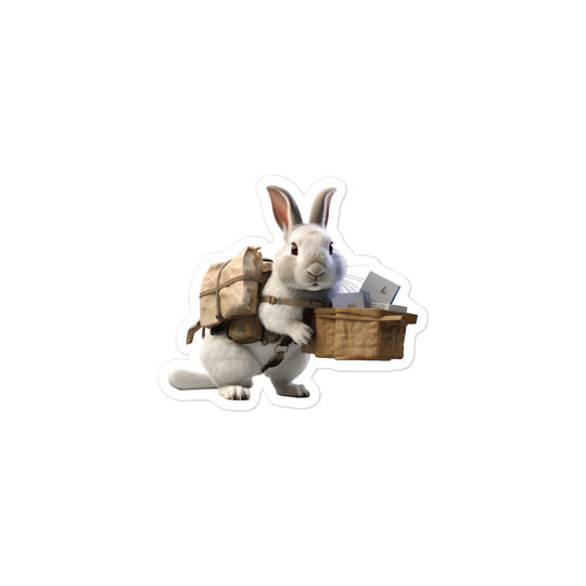 New Zealand Mail Carrier Bunny Sticker - Stickerfy.ai