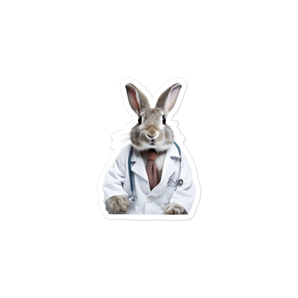 New Zealand Compassionate Doctor Bunny Sticker - Stickerfy.ai