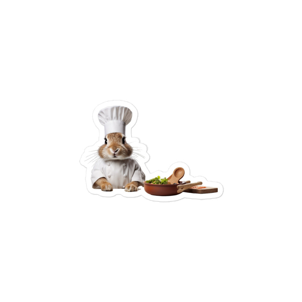 New Zealand Chef Bunny Sticker - Stickerfy.ai