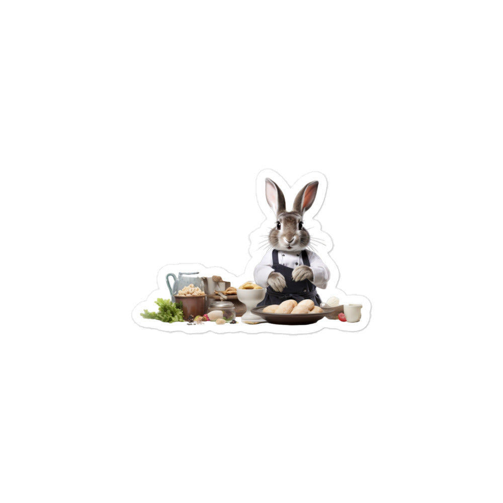 New Zealand Chef Bunny Sticker - Stickerfy.ai