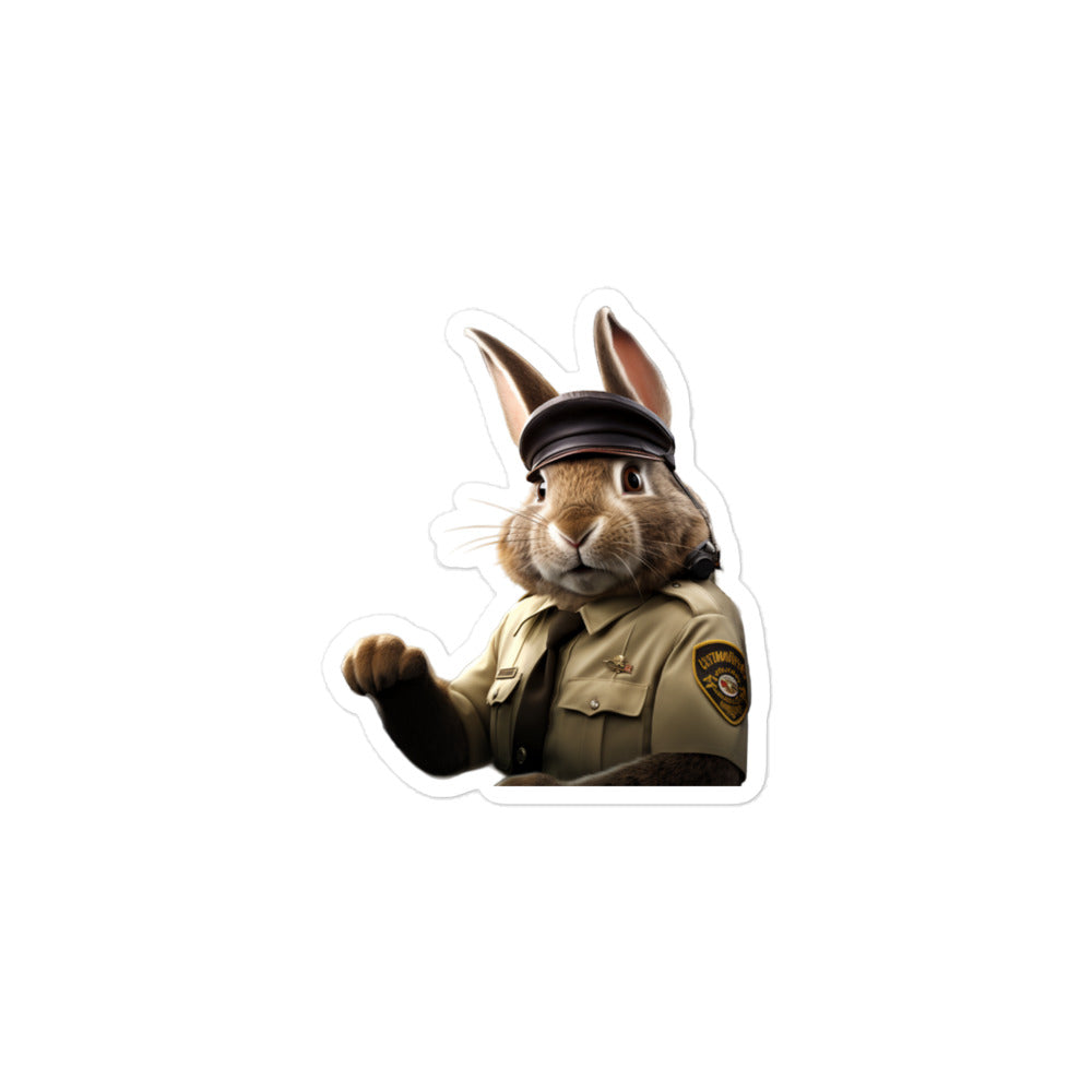 Rhinelander Transit Operator Bunny Sticker - Stickerfy.ai