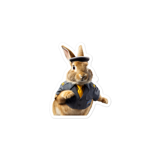 Rhinelander Transit Operator Bunny Sticker - Stickerfy.ai