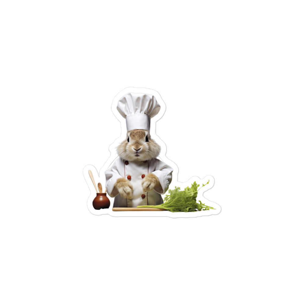 Rhinelander Chef Bunny Sticker - Stickerfy.ai