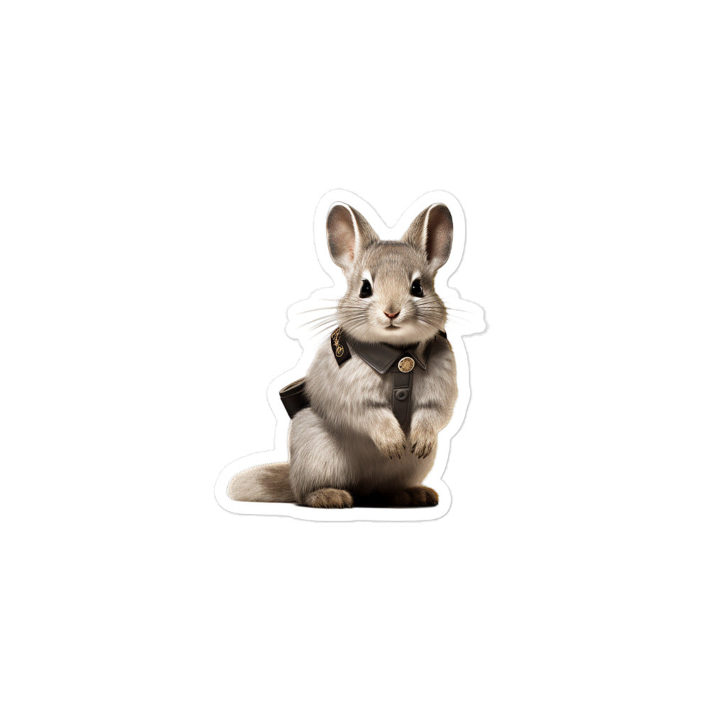 Silver Marten Security Officer Bunny Sticker - Stickerfy.ai