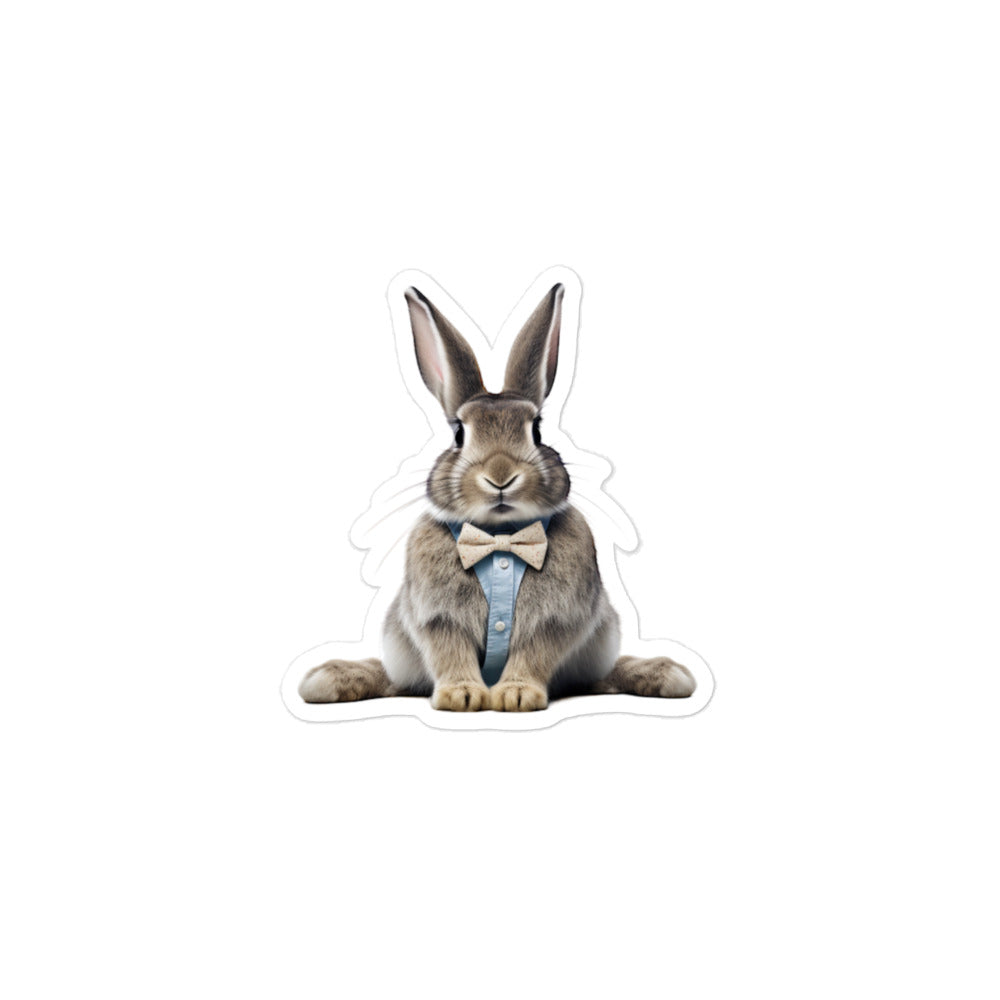Polish Persuasive Sales Bunny Sticker - Stickerfy.ai